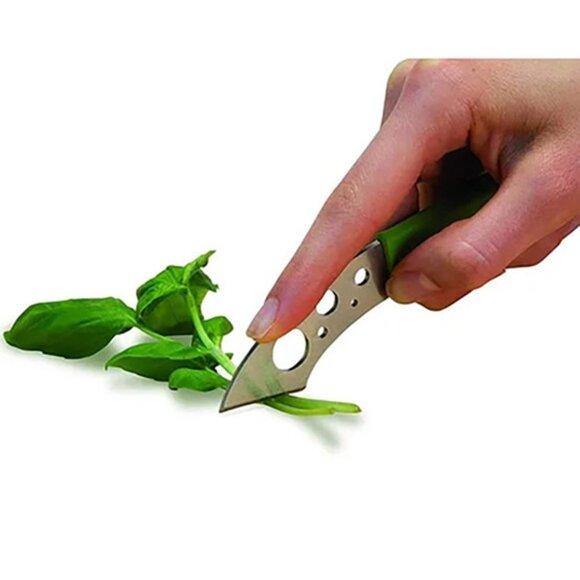 Microplane Swiftstrip Herb Stripper and Knife - Picture 3 of 5